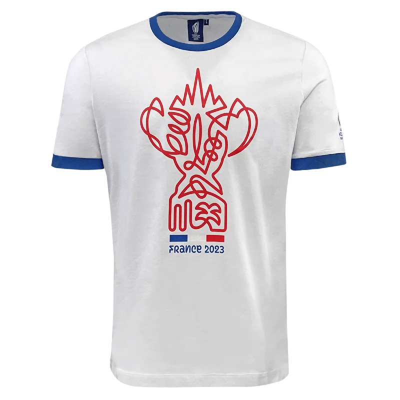 RWC23 France Trophy Poly/Cotton Tee by Macron