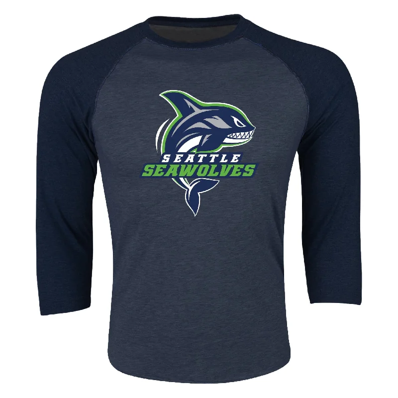 Seattle Seawolves 3/4 Sleeve Raglan Shirt