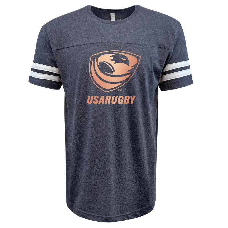 USA Rugby Bronze Football T-Shirt