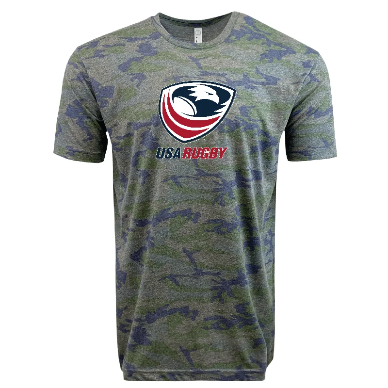 USA Rugby Camo Edition Crest Logo Supersoft Tee