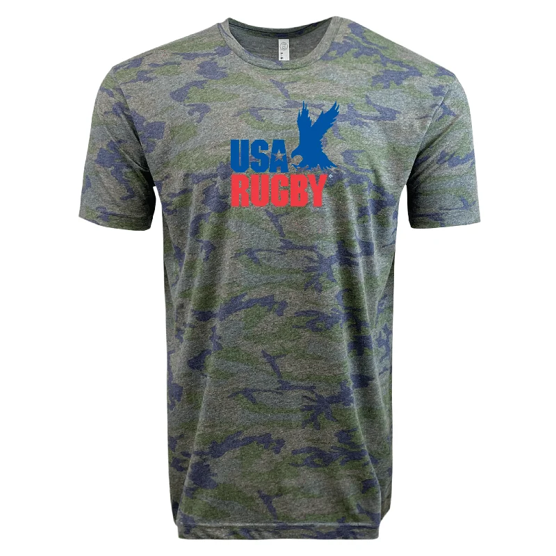 USA Rugby Camo Edition Throwback Logo Supersoft Tee