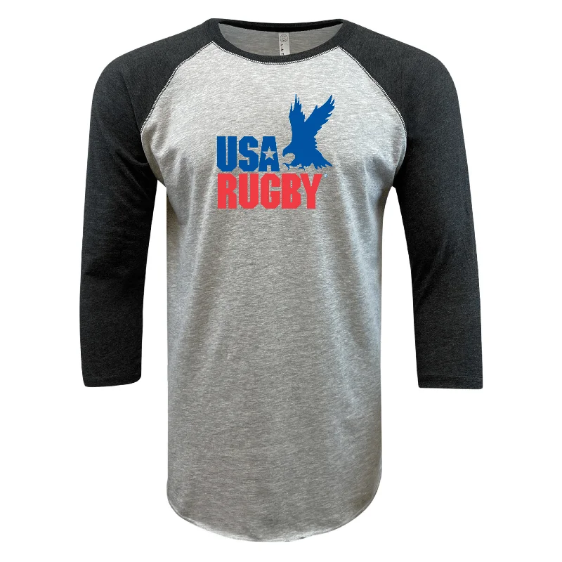 USA Rugby Throwback Baseball 3/4 Sleeve T-shirt