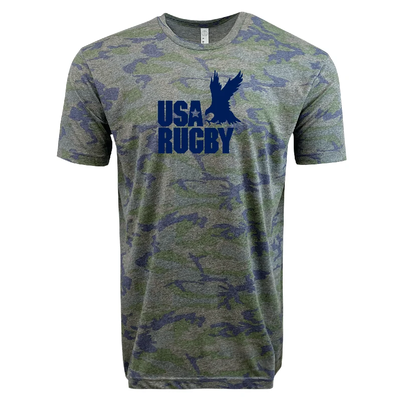 USA Rugby Tonal Camo Edition Throwback Logo Supersoft Tee