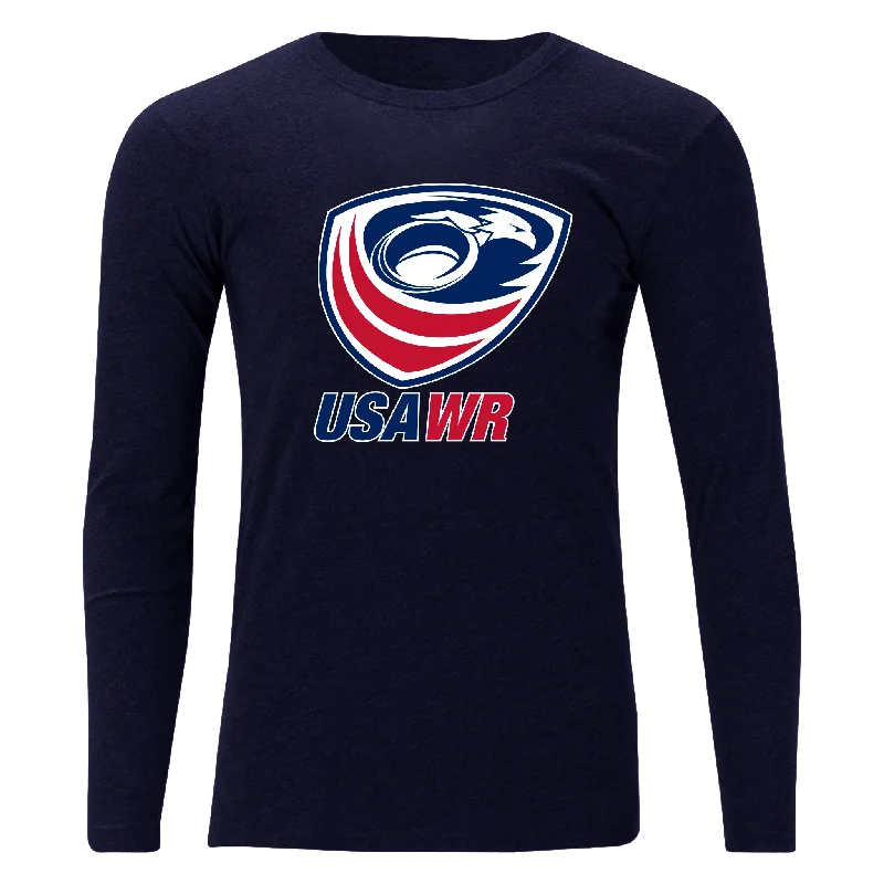 USA Wheelchair Rugby Off Field T-Shirt LS Navy