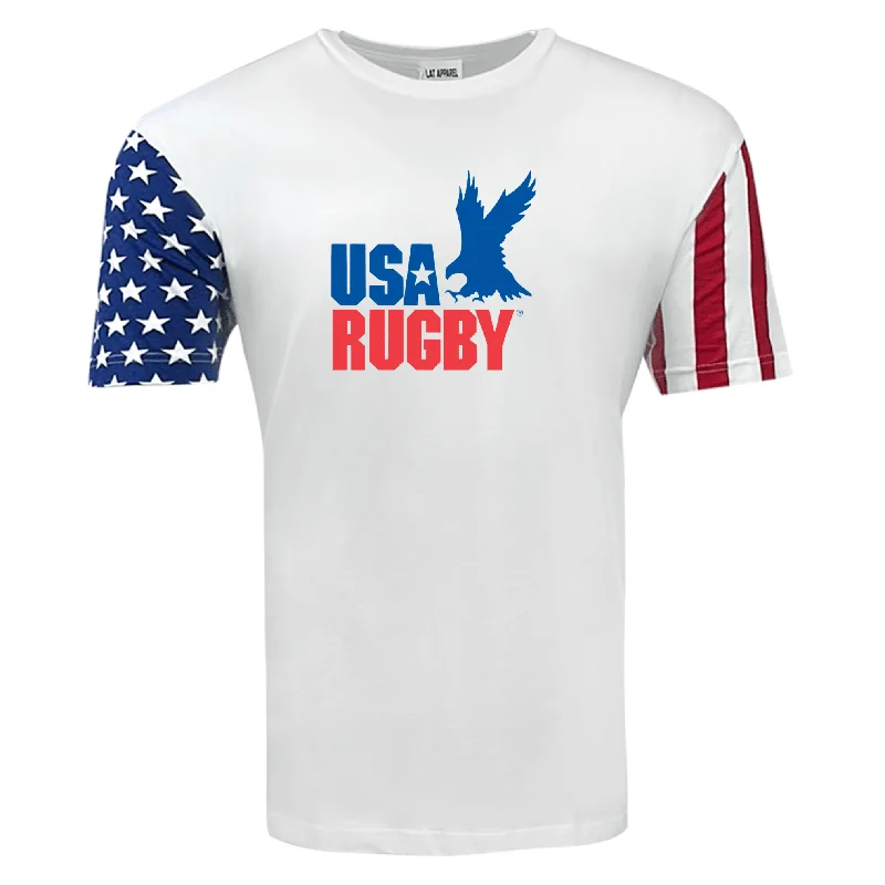 USA Rugby Stars and Stripes Throwback Logo Tee